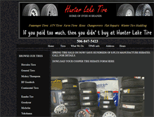 Tablet Screenshot of hunterlaketire.com